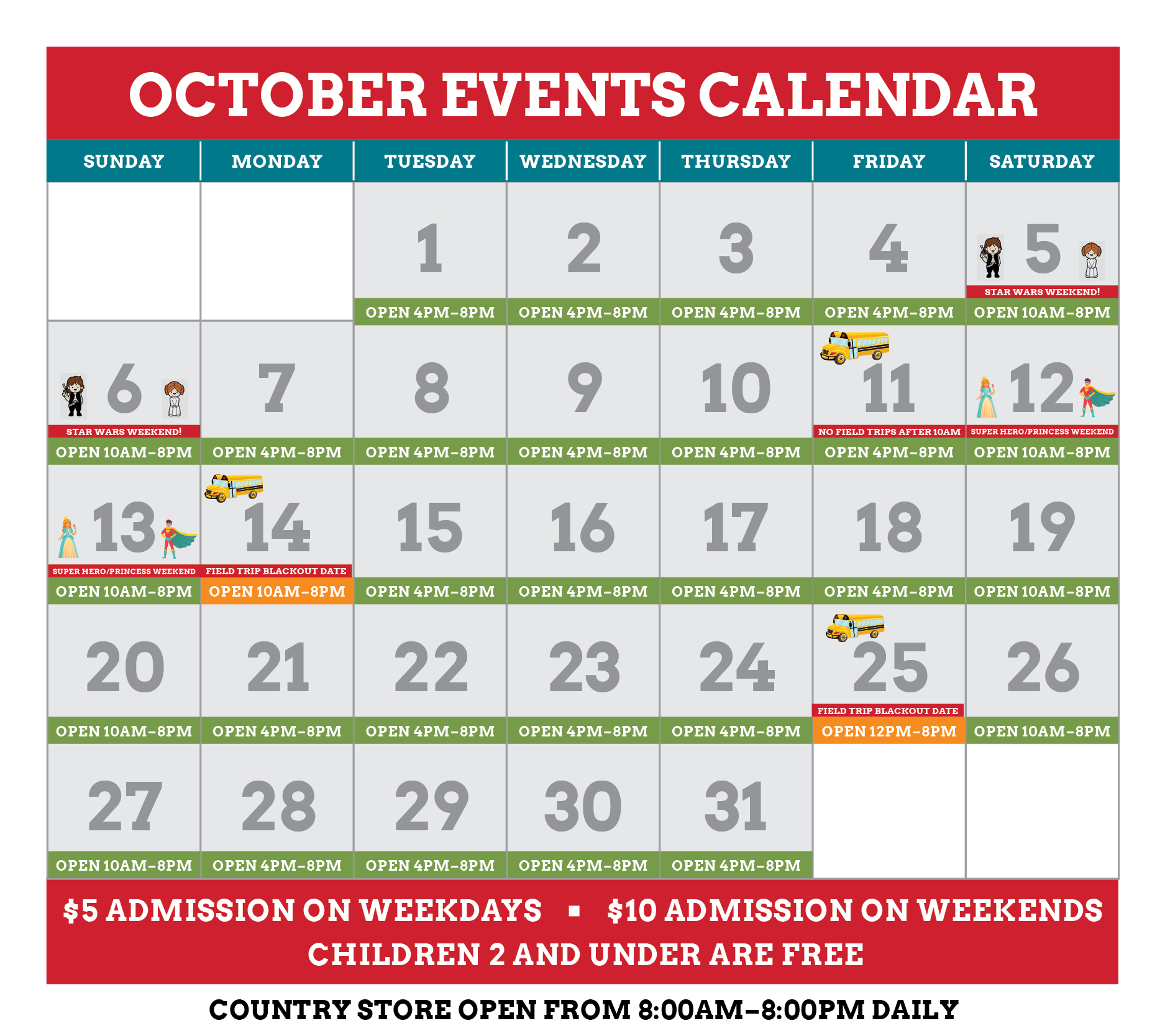 October Calendar | Jerry Smith